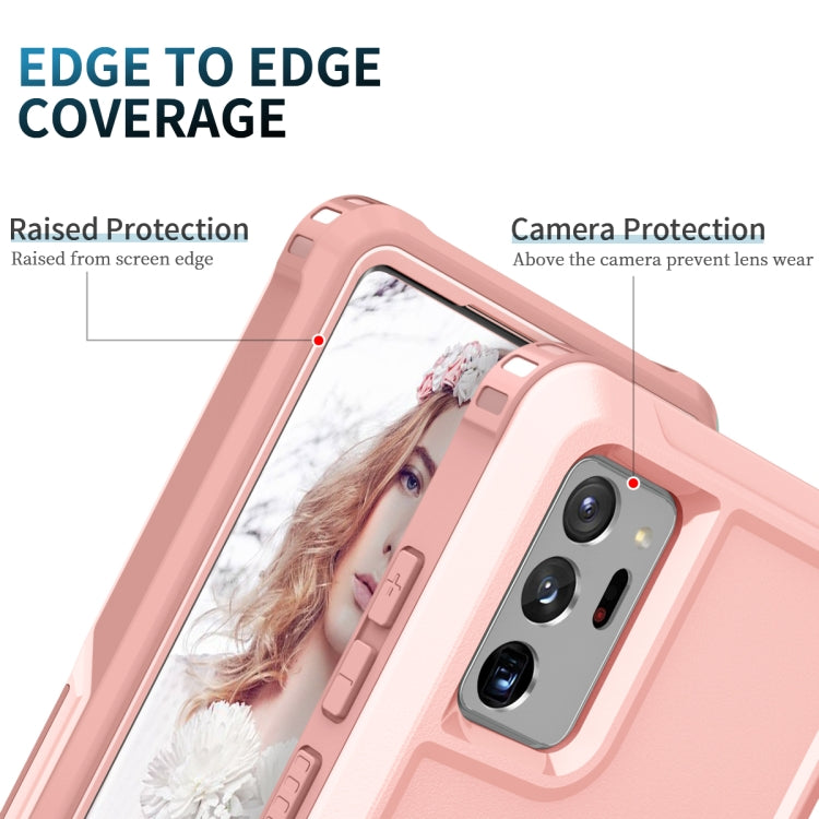 For Samsung Galaxy Note20 Ultra 3 in 1 PC + TPU Phone Case with Ring Holder
