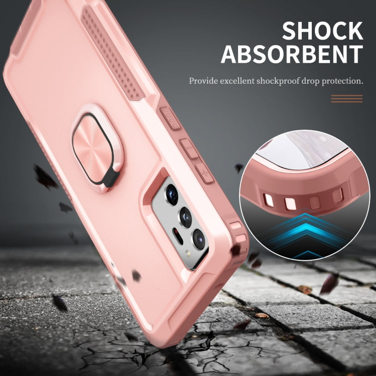 For Samsung Galaxy Note20 Ultra 3 in 1 PC + TPU Phone Case with Ring Holder