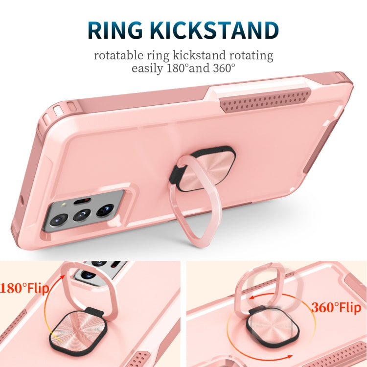 For Samsung Galaxy Note20 Ultra 3 in 1 PC + TPU Phone Case with Ring Holder
