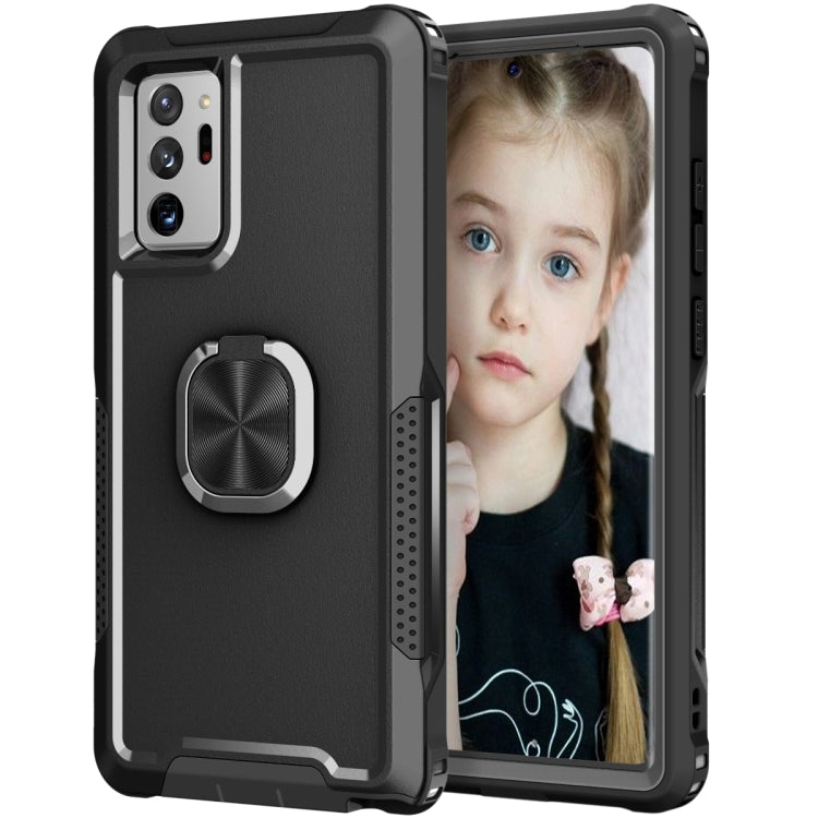 For Samsung Galaxy Note20 Ultra 3 in 1 PC + TPU Phone Case with Ring Holder