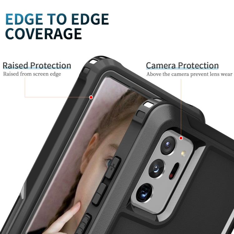 For Samsung Galaxy Note20 Ultra 3 in 1 PC + TPU Phone Case with Ring Holder