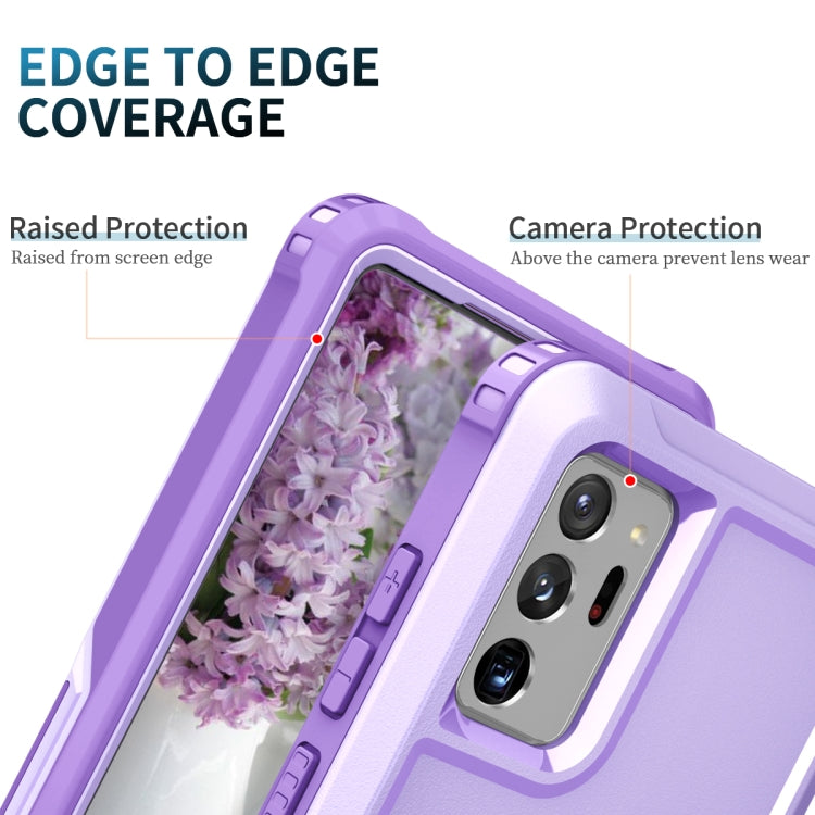For Samsung Galaxy Note20 Ultra 3 in 1 PC + TPU Phone Case with Ring Holder