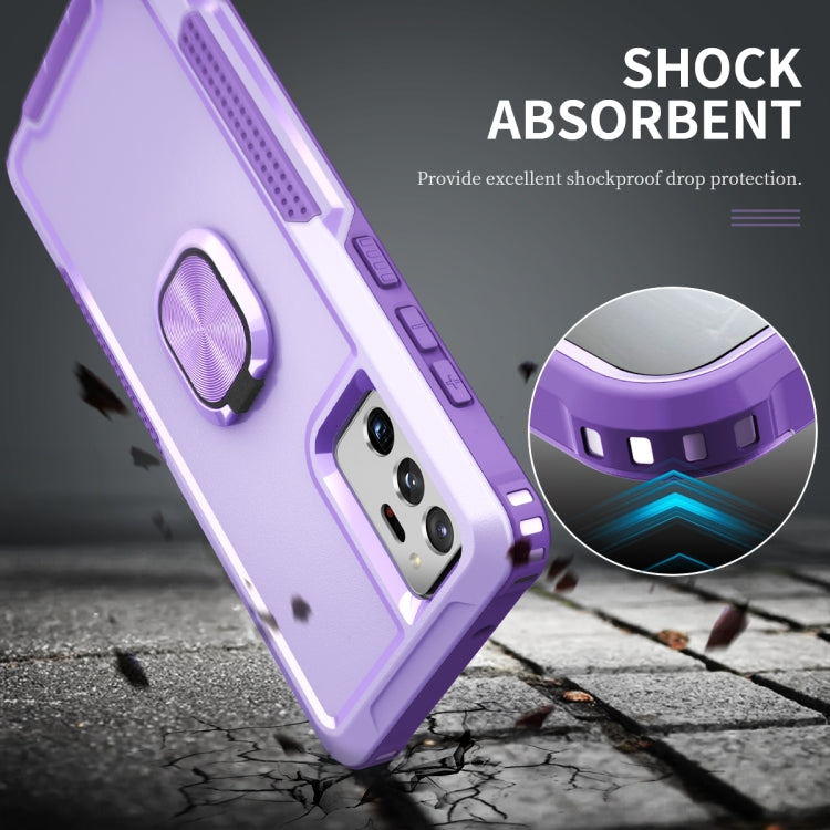 For Samsung Galaxy Note20 Ultra 3 in 1 PC + TPU Phone Case with Ring Holder