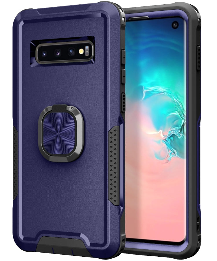 For Samsung Galaxy S10 3 in 1 PC + TPU Phone Case with Ring Holder
