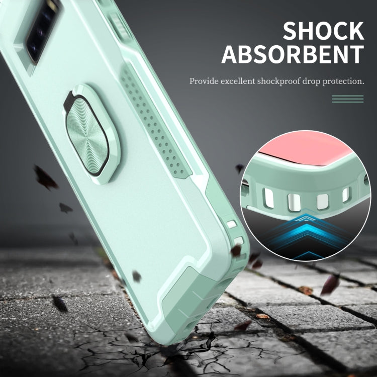 For Samsung Galaxy S10+ 3 in 1 PC + TPU Phone Case with Ring Holder