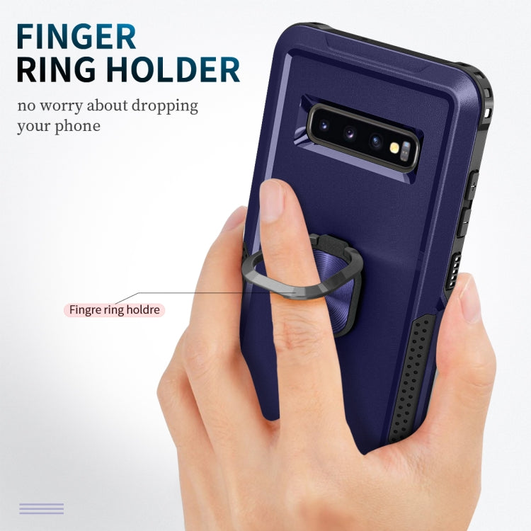 For Samsung Galaxy S10+ 3 in 1 PC + TPU Phone Case with Ring Holder