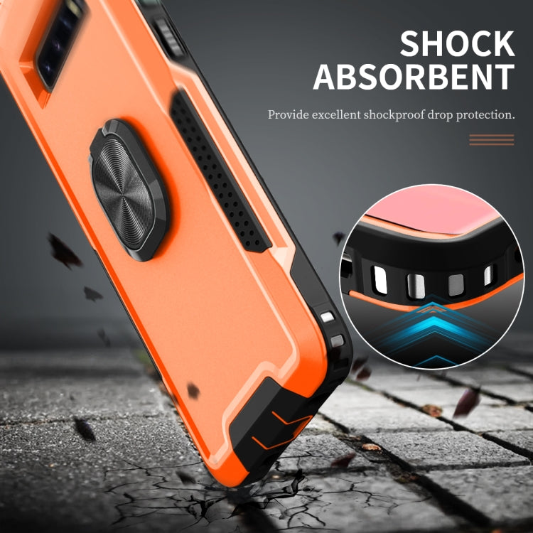 For Samsung Galaxy S10+ 3 in 1 PC + TPU Phone Case with Ring Holder