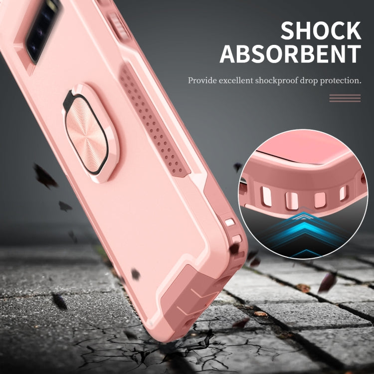 For Samsung Galaxy S10+ 3 in 1 PC + TPU Phone Case with Ring Holder