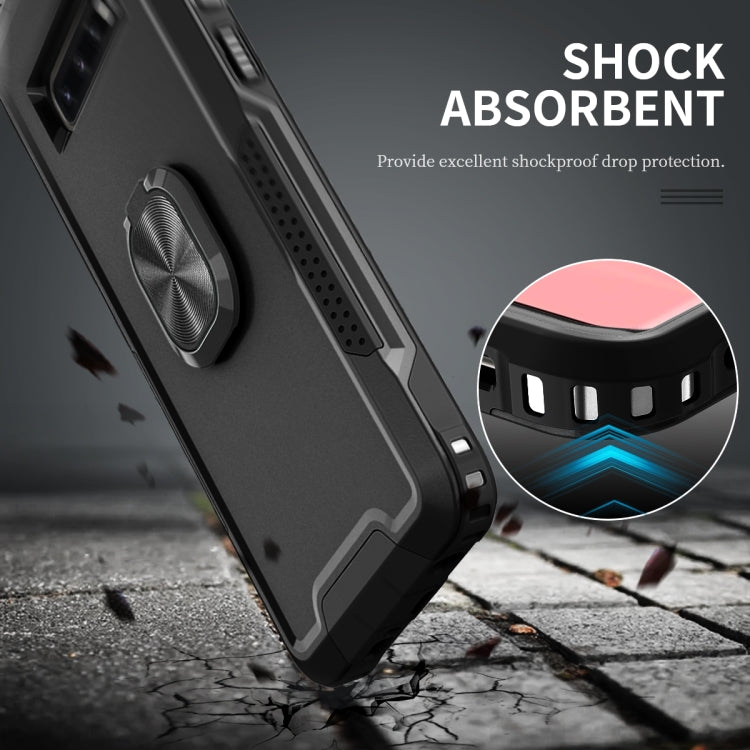 For Samsung Galaxy S10+ 3 in 1 PC + TPU Phone Case with Ring Holder