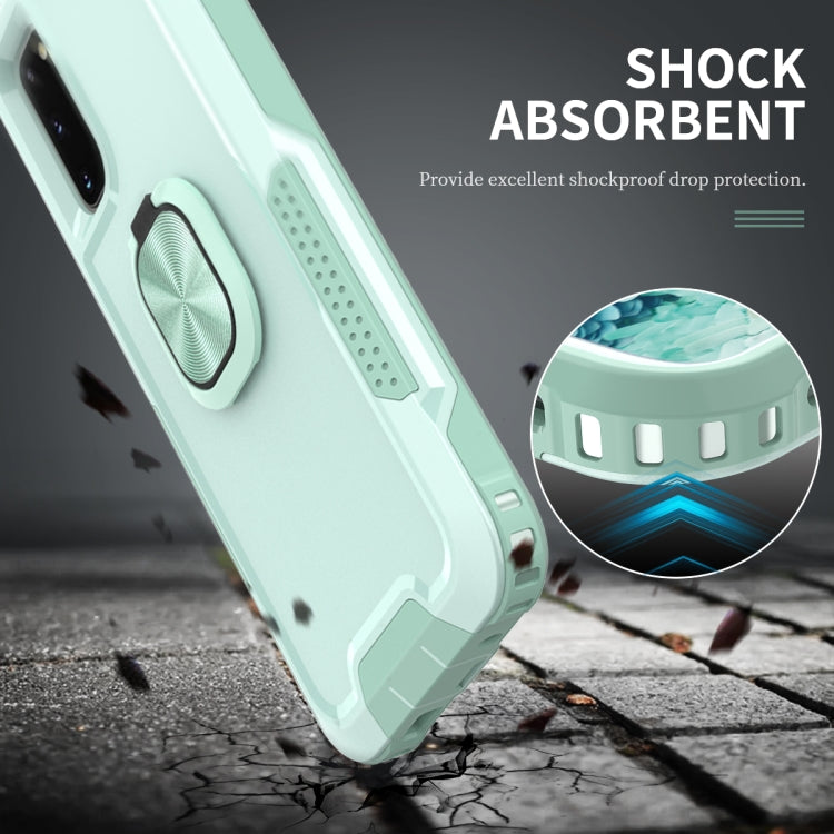 For Samsung Galaxy S20 3 in 1 PC + TPU Phone Case with Ring Holder