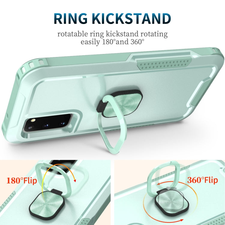 For Samsung Galaxy S20 3 in 1 PC + TPU Phone Case with Ring Holder