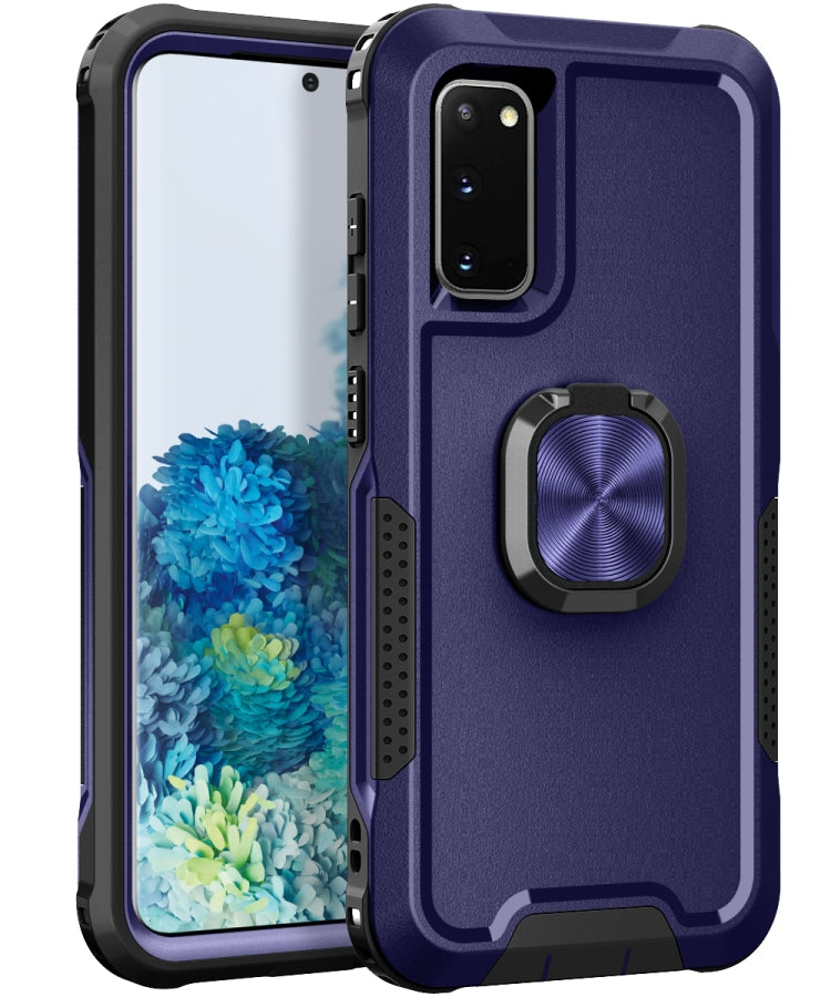 For Samsung Galaxy S20 3 in 1 PC + TPU Phone Case with Ring Holder