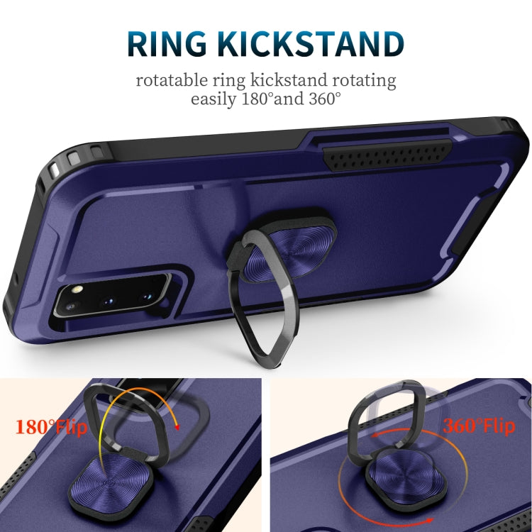 For Samsung Galaxy S20 3 in 1 PC + TPU Phone Case with Ring Holder