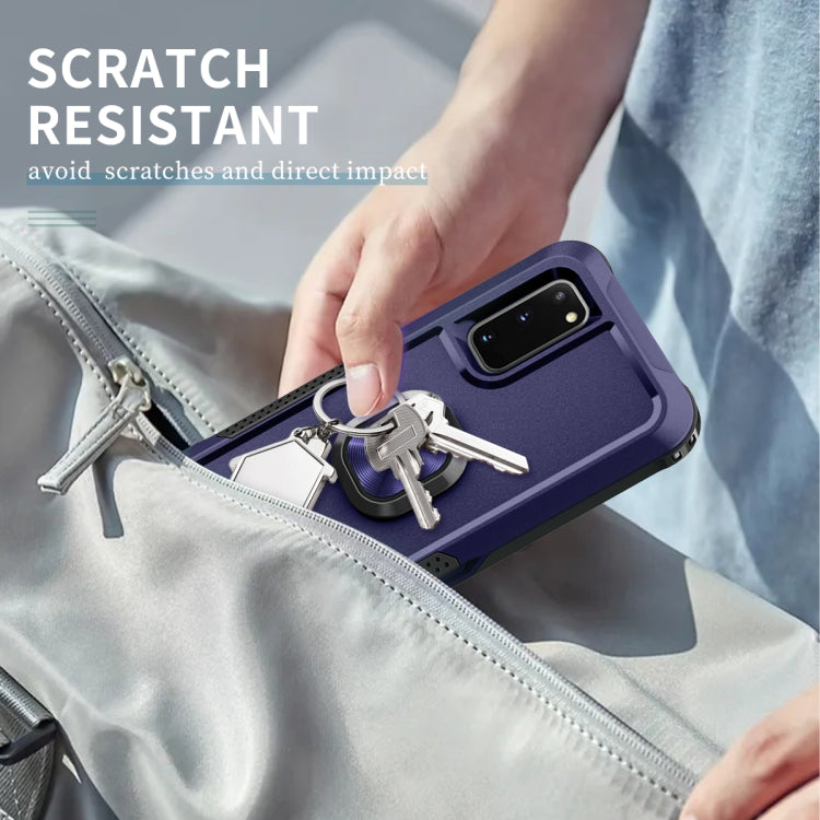 For Samsung Galaxy S20 3 in 1 PC + TPU Phone Case with Ring Holder