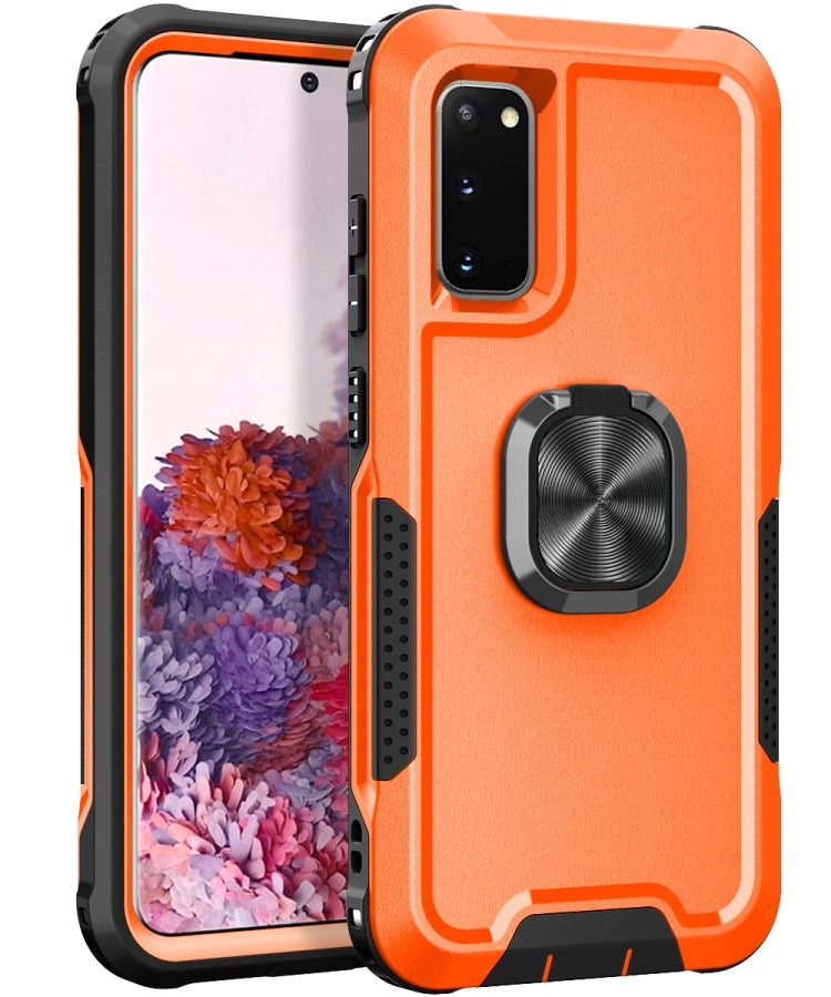 For Samsung Galaxy S20 3 in 1 PC + TPU Phone Case with Ring Holder
