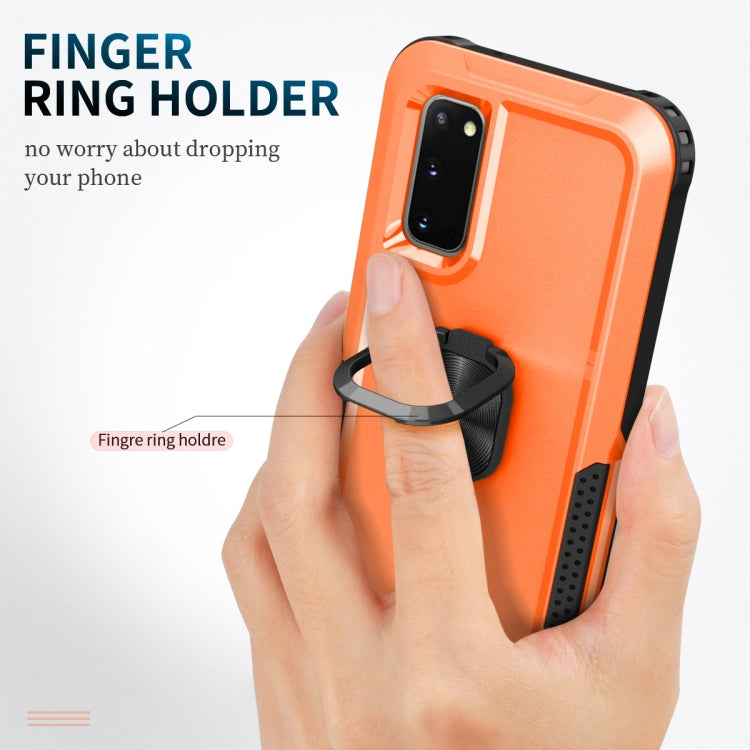 For Samsung Galaxy S20 3 in 1 PC + TPU Phone Case with Ring Holder