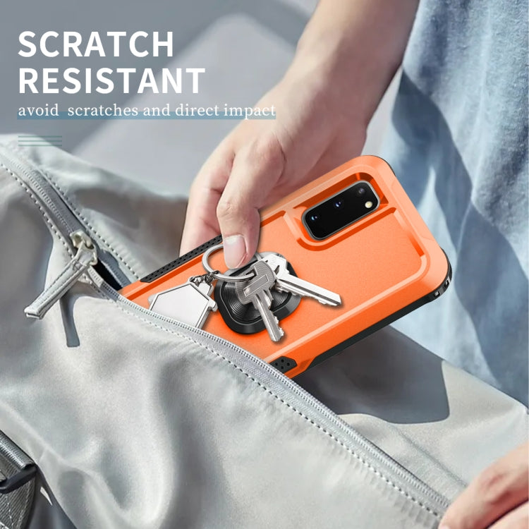 For Samsung Galaxy S20 3 in 1 PC + TPU Phone Case with Ring Holder