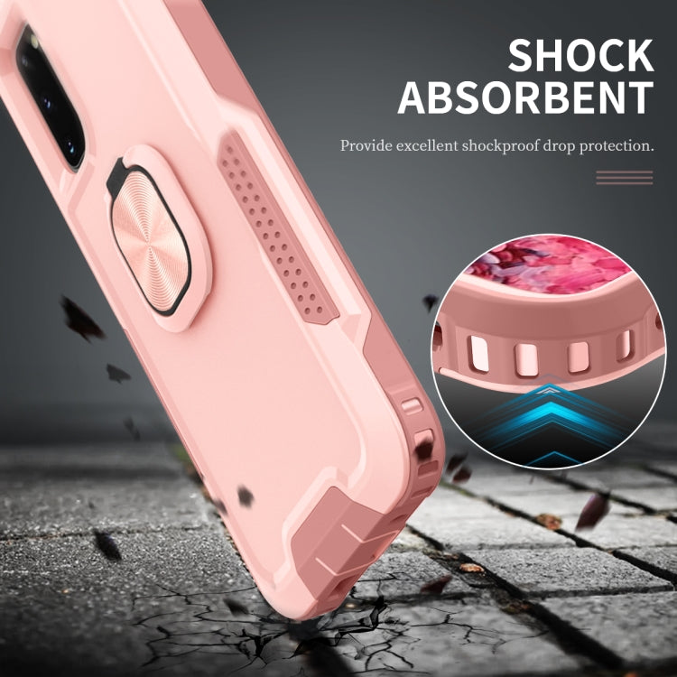 For Samsung Galaxy S20 3 in 1 PC + TPU Phone Case with Ring Holder