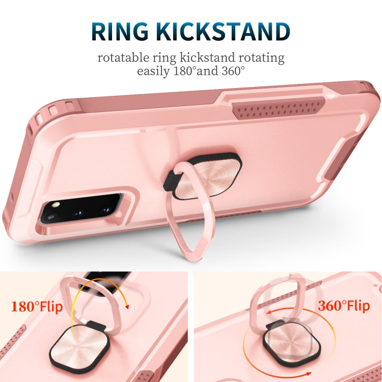 For Samsung Galaxy S20 3 in 1 PC + TPU Phone Case with Ring Holder