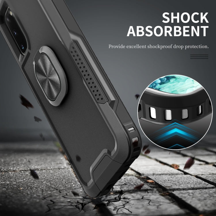 For Samsung Galaxy S20 3 in 1 PC + TPU Phone Case with Ring Holder