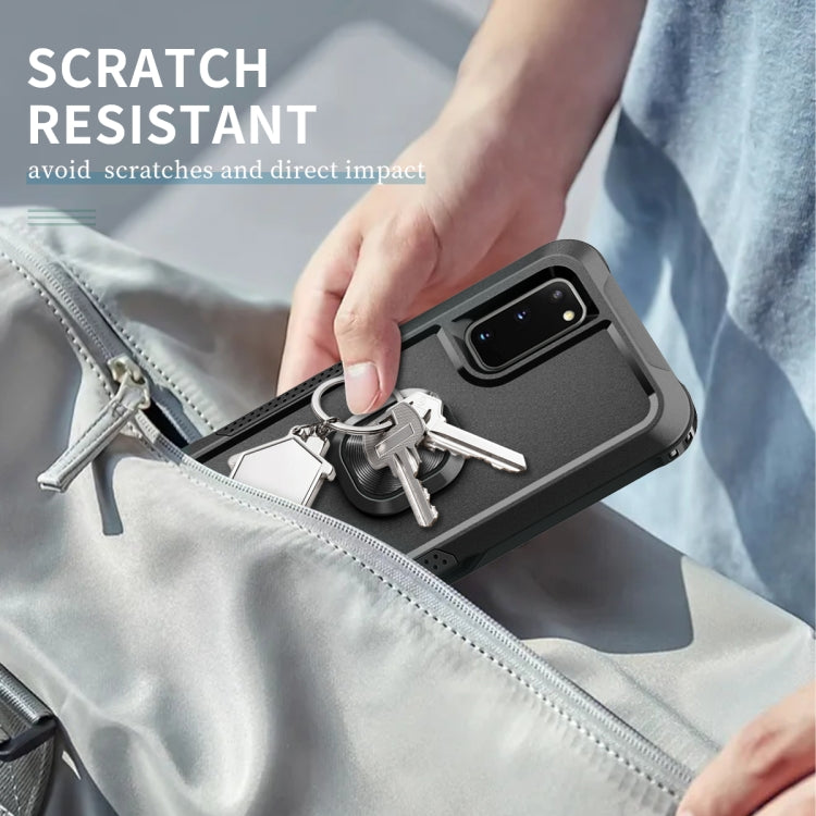 For Samsung Galaxy S20 3 in 1 PC + TPU Phone Case with Ring Holder