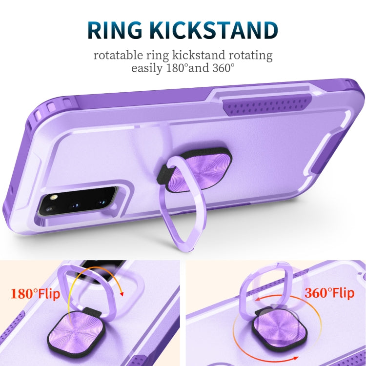 For Samsung Galaxy S20 3 in 1 PC + TPU Phone Case with Ring Holder