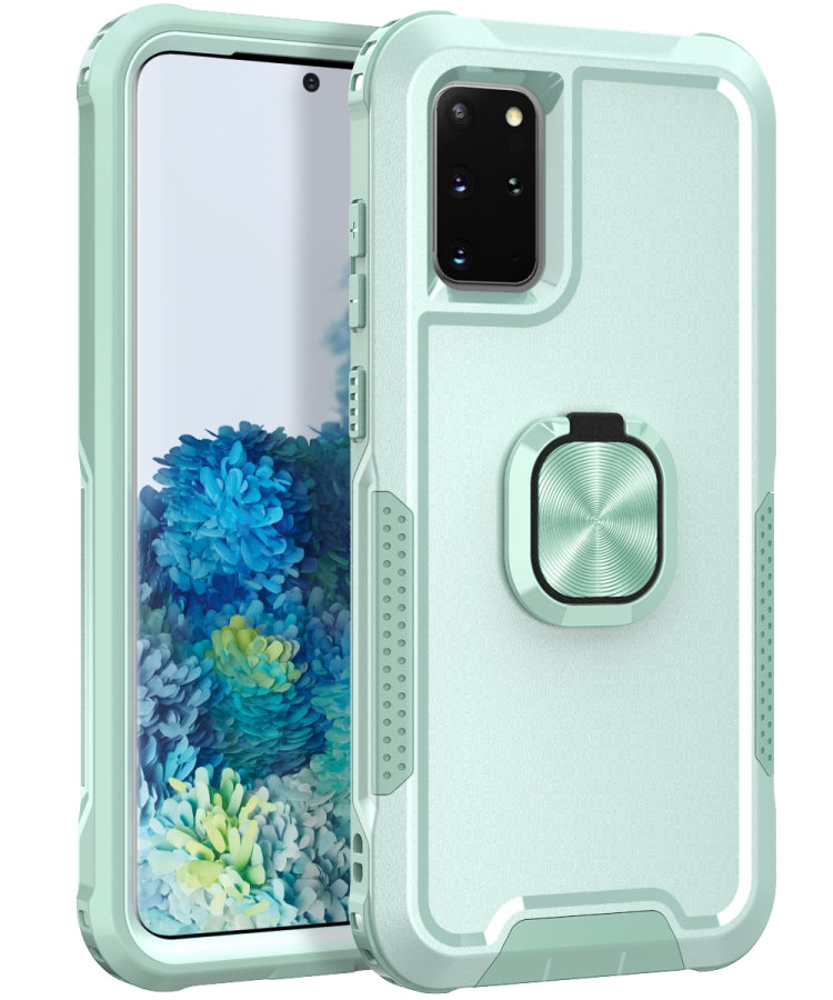 For Samsung Galaxy S20+ 3 in 1 PC + TPU Phone Case with Ring Holder