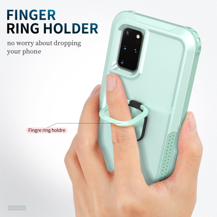 For Samsung Galaxy S20+ 3 in 1 PC + TPU Phone Case with Ring Holder