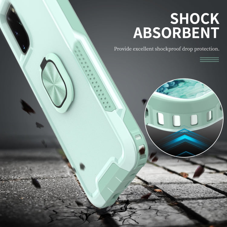 For Samsung Galaxy S20+ 3 in 1 PC + TPU Phone Case with Ring Holder