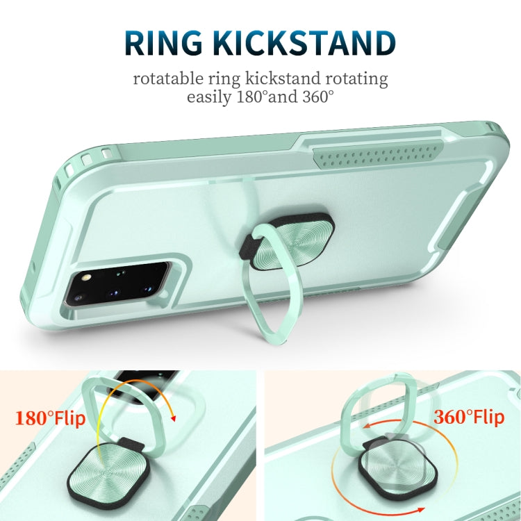 For Samsung Galaxy S20+ 3 in 1 PC + TPU Phone Case with Ring Holder