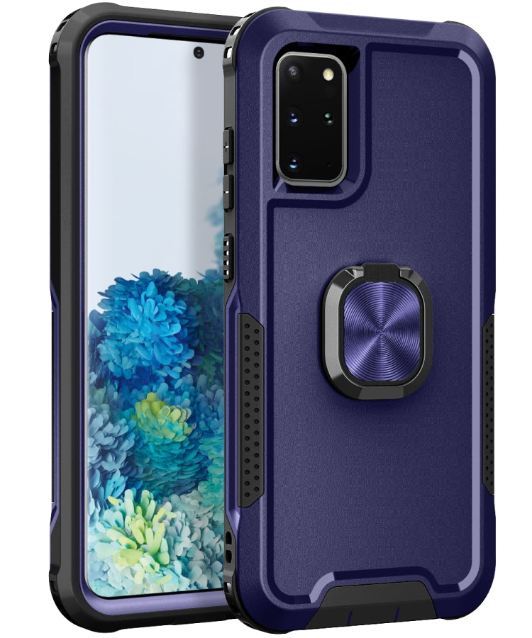 For Samsung Galaxy S20+ 3 in 1 PC + TPU Phone Case with Ring Holder