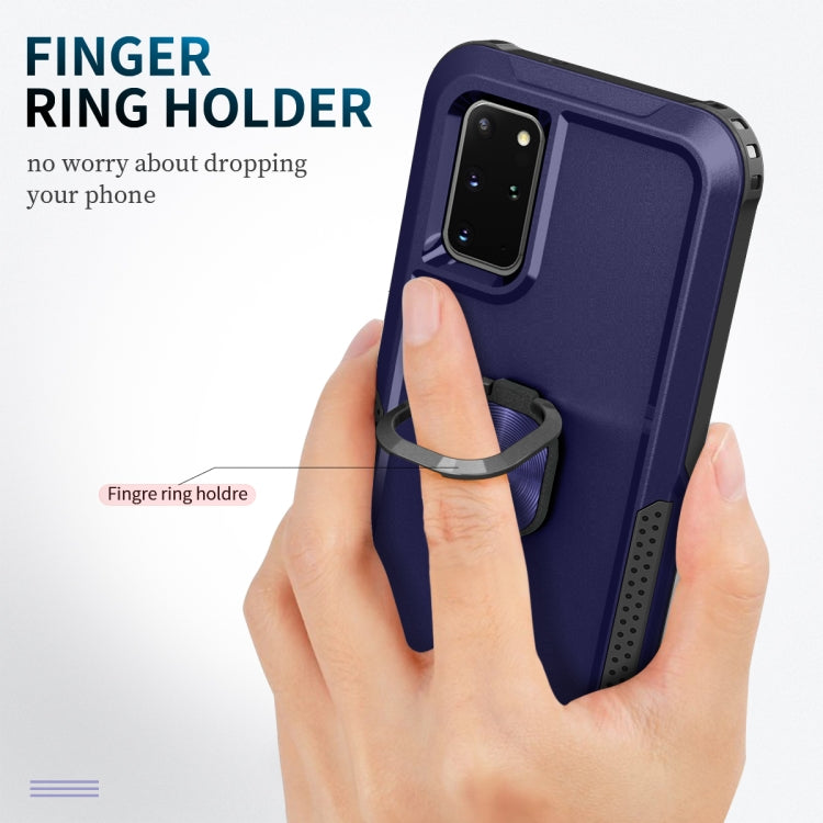 For Samsung Galaxy S20+ 3 in 1 PC + TPU Phone Case with Ring Holder