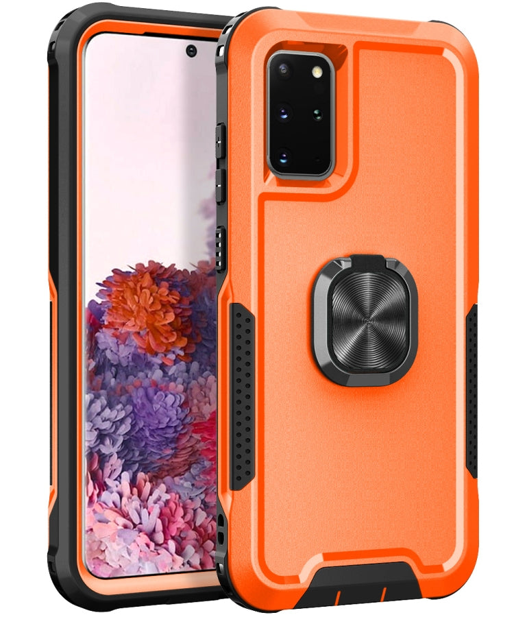 For Samsung Galaxy S20+ 3 in 1 PC + TPU Phone Case with Ring Holder