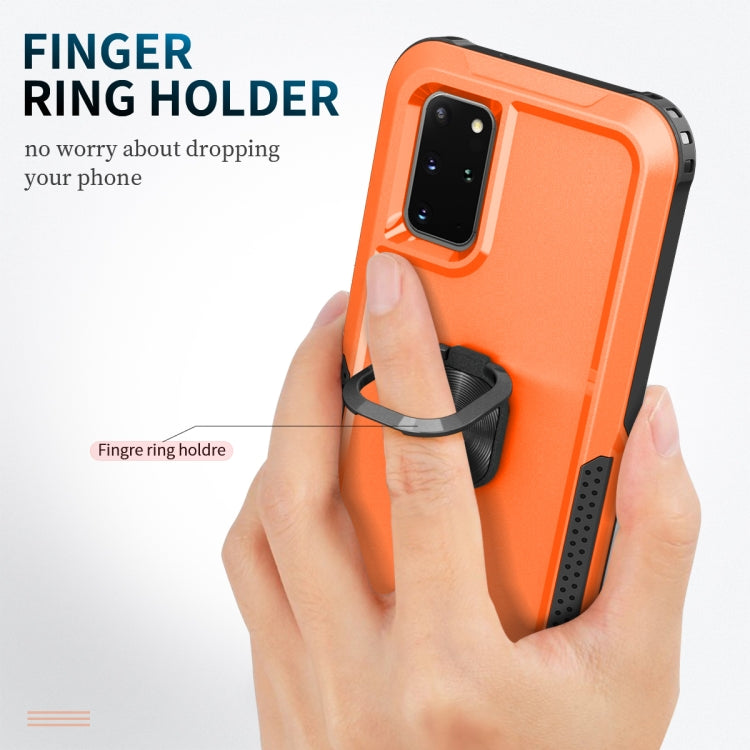 For Samsung Galaxy S20+ 3 in 1 PC + TPU Phone Case with Ring Holder