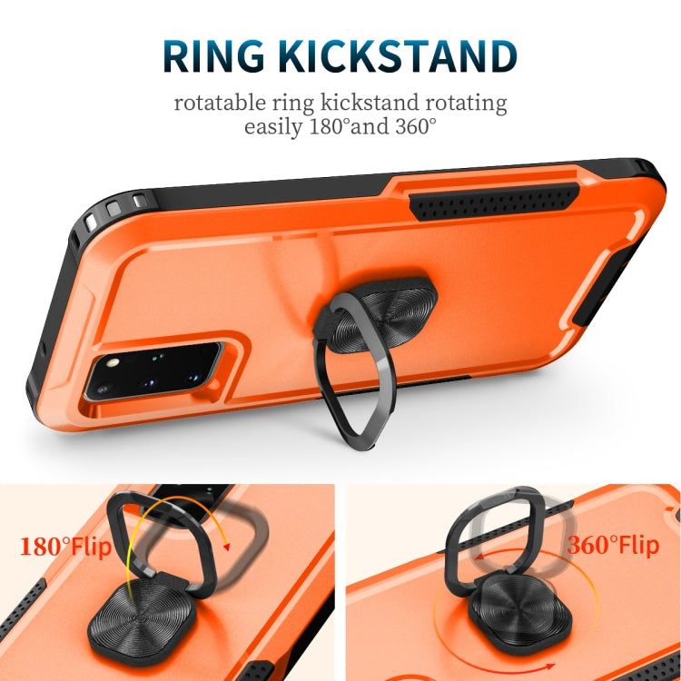 For Samsung Galaxy S20+ 3 in 1 PC + TPU Phone Case with Ring Holder