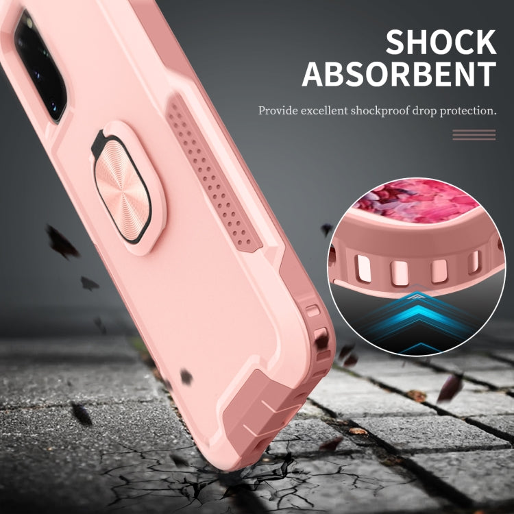 For Samsung Galaxy S20+ 3 in 1 PC + TPU Phone Case with Ring Holder
