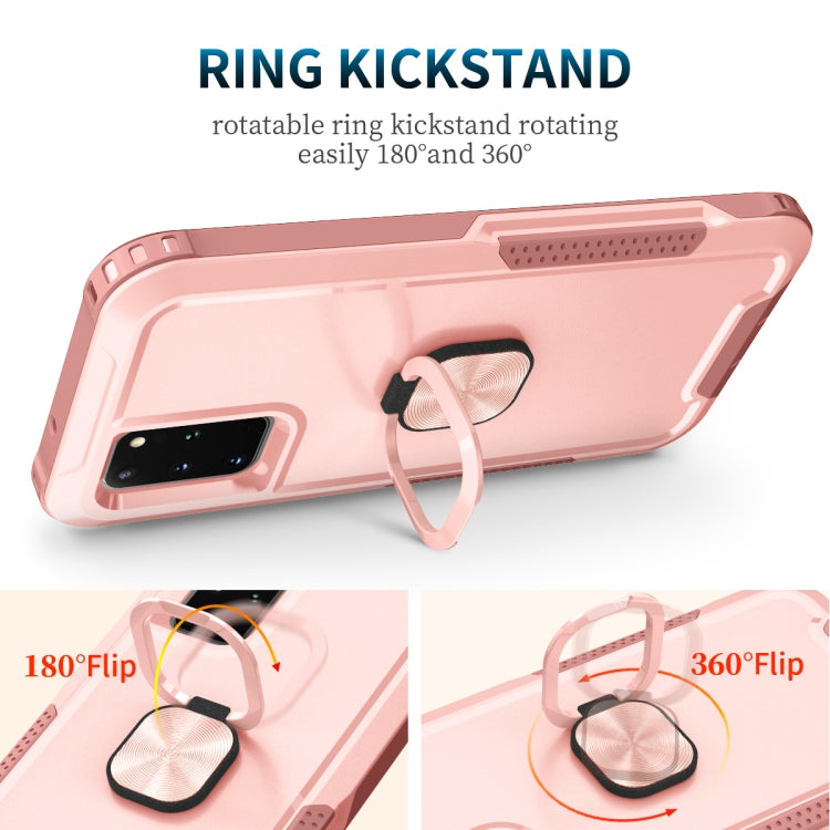 For Samsung Galaxy S20+ 3 in 1 PC + TPU Phone Case with Ring Holder