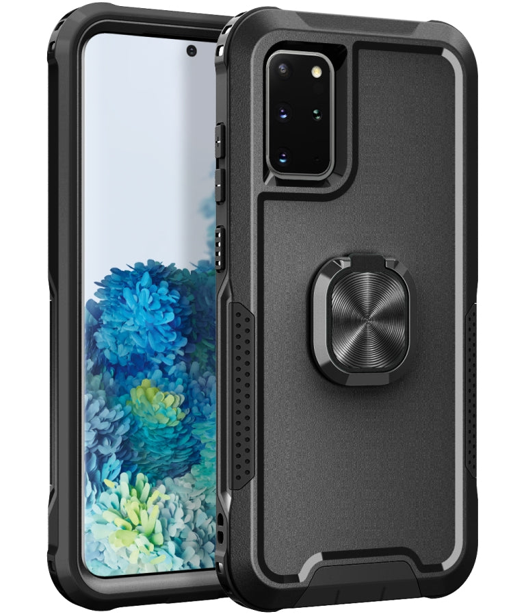 For Samsung Galaxy S20+ 3 in 1 PC + TPU Phone Case with Ring Holder