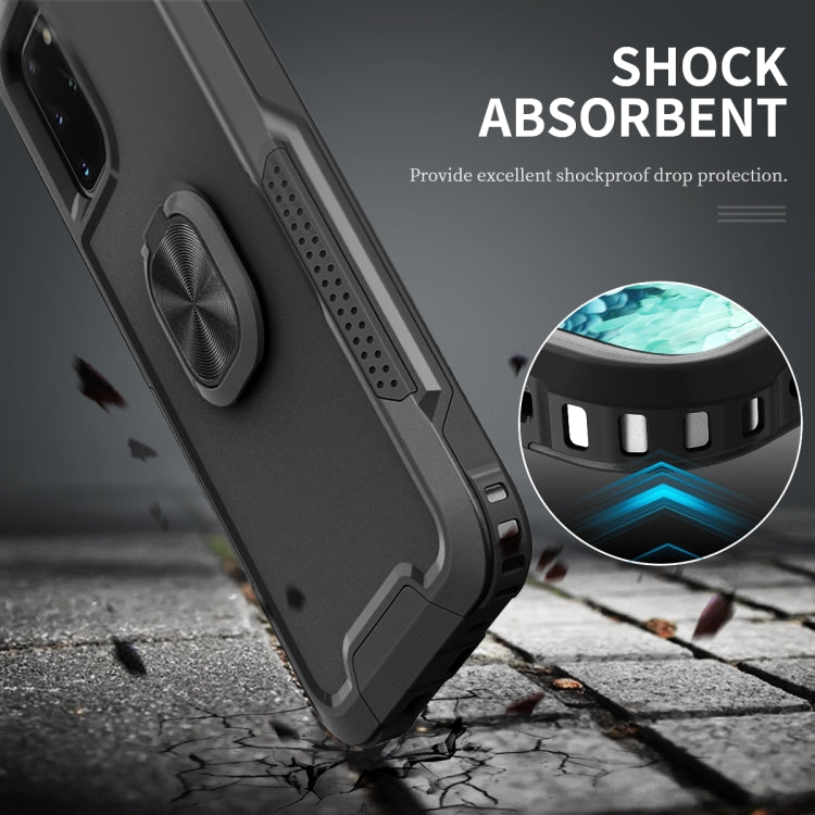 For Samsung Galaxy S20+ 3 in 1 PC + TPU Phone Case with Ring Holder