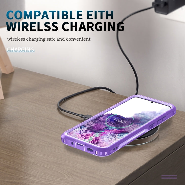 For Samsung Galaxy S20+ 3 in 1 PC + TPU Phone Case with Ring Holder