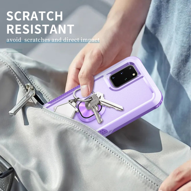 For Samsung Galaxy S20+ 3 in 1 PC + TPU Phone Case with Ring Holder