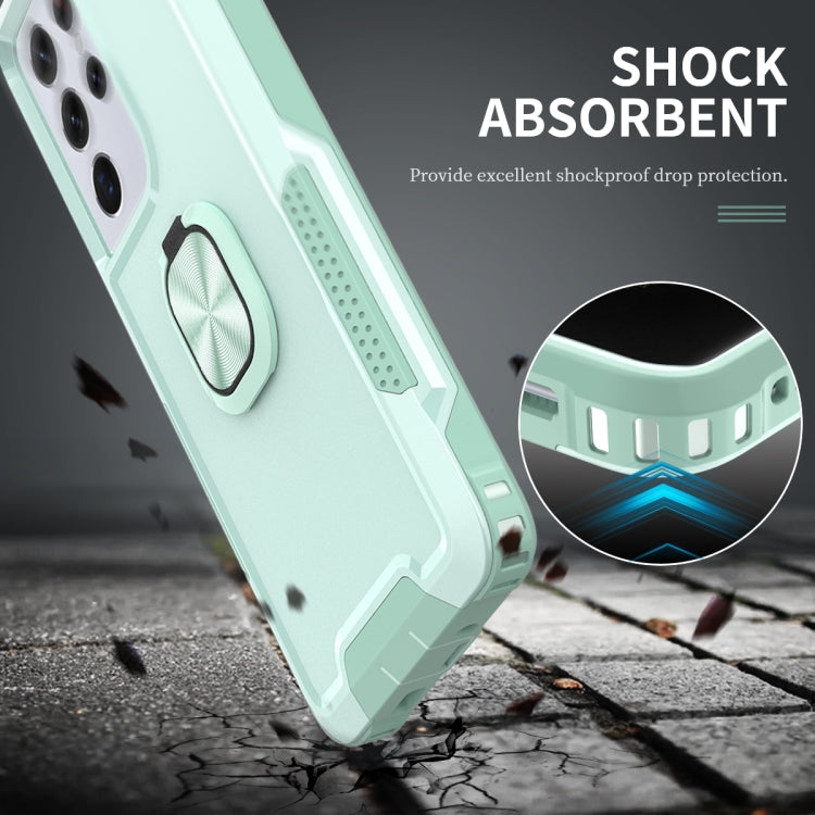 For Samsung Galaxy S21 Ultra 5G 3 in 1 PC + TPU Phone Case with Ring Holder