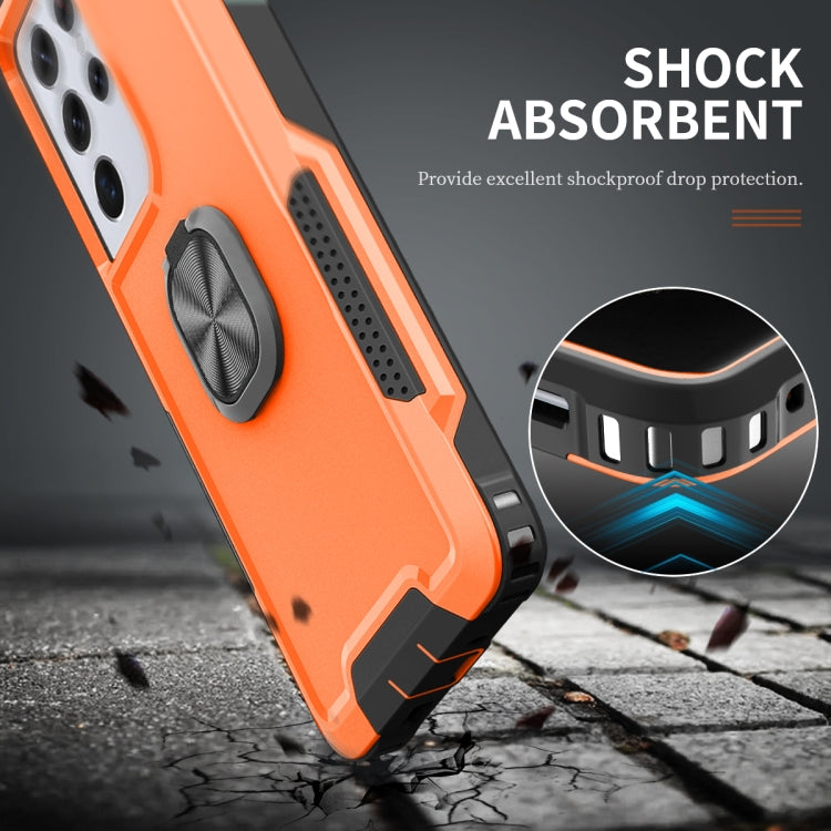 For Samsung Galaxy S21 Ultra 5G 3 in 1 PC + TPU Phone Case with Ring Holder