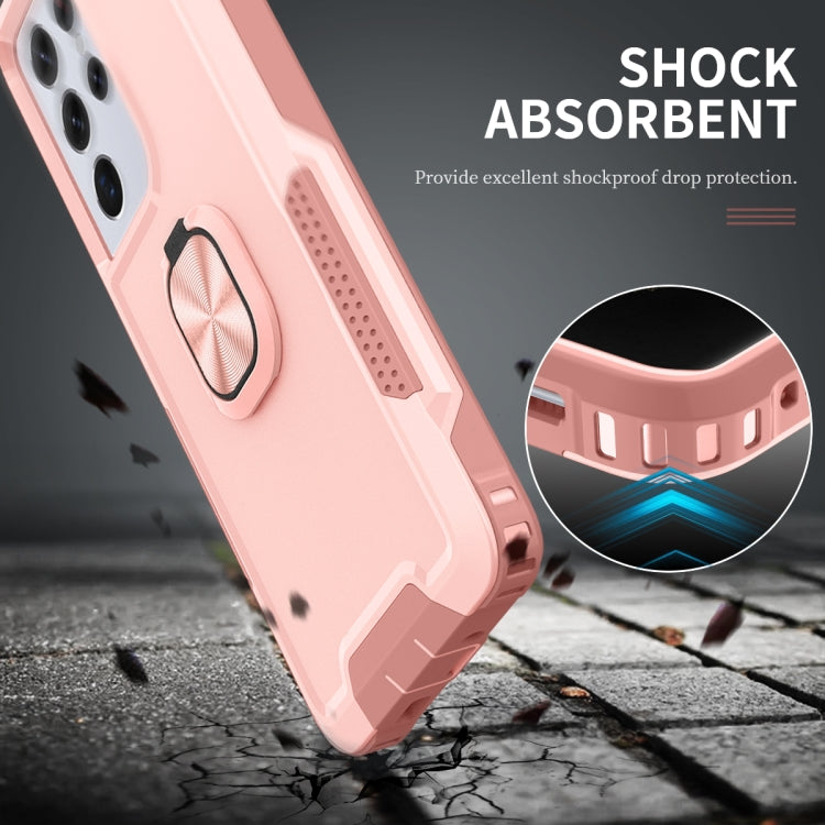 For Samsung Galaxy S21 Ultra 5G 3 in 1 PC + TPU Phone Case with Ring Holder
