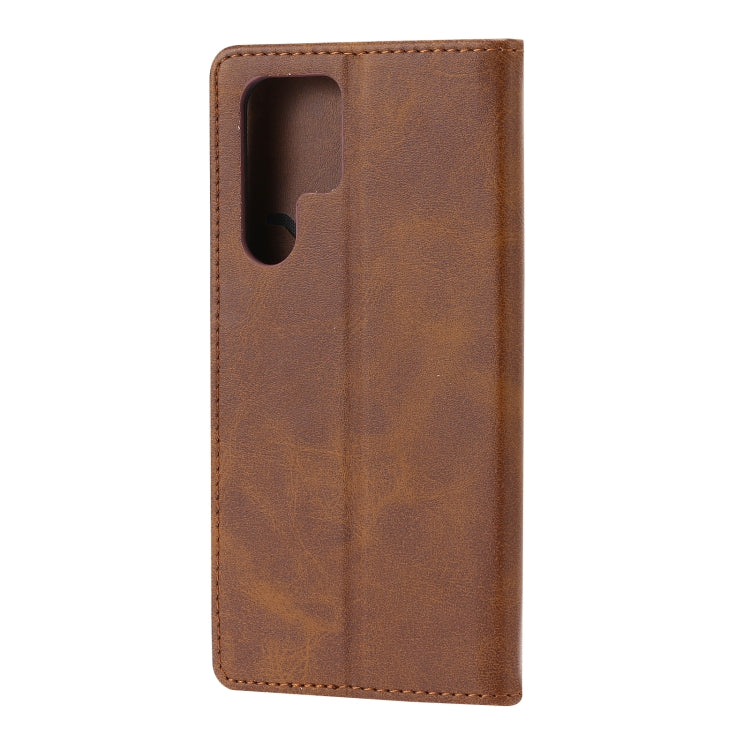 For Samsung Galaxy S22 Ultra 5G Embossed Happy Cat Pattern Leather Phone Case
