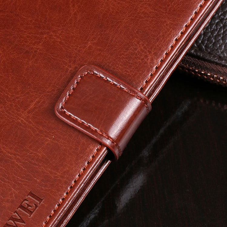 For Umidigi Bison X10 idewei Crazy Horse Texture Leather Phone Case