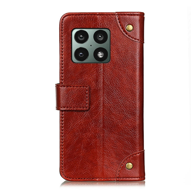 For OnePlus 10 Pro Copper Buckle Nappa Texture Horizontal Flip Leather Phone Case with Holder & Card Slots & Wallet