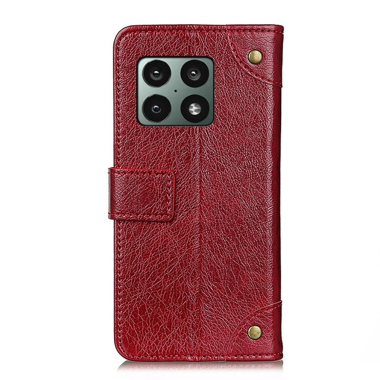 For OnePlus 10 Pro Copper Buckle Nappa Texture Horizontal Flip Leather Phone Case with Holder & Card Slots & Wallet