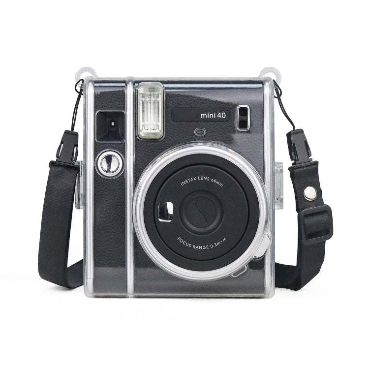 Protective Crystal Case with Strap For FUJIFILM Instax mini 40(Transparent)