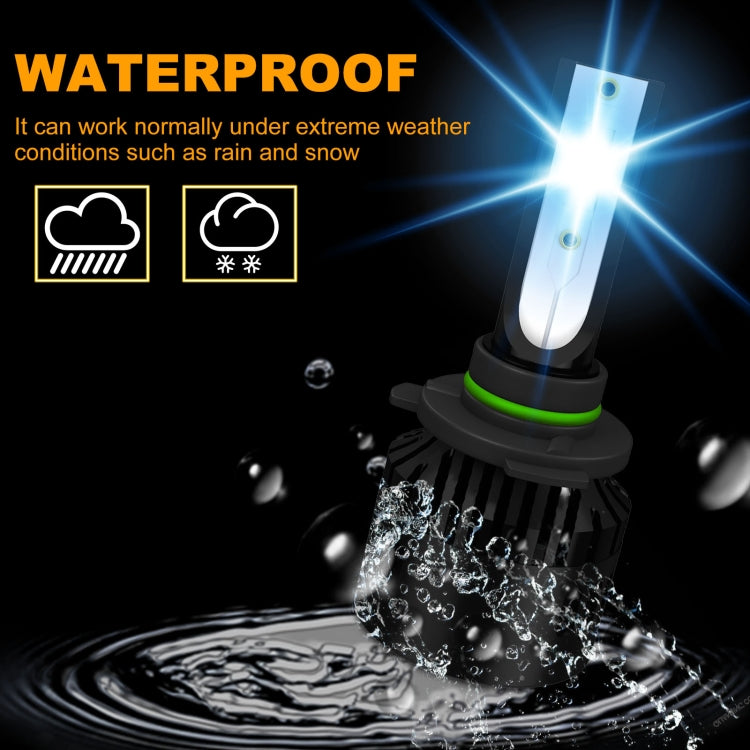1 Pair P2 9006 DC9-12V / 24W / 2200LM IP68 Car Waterproof Headlight 6LEDs SMD-3570 Lamp Beads